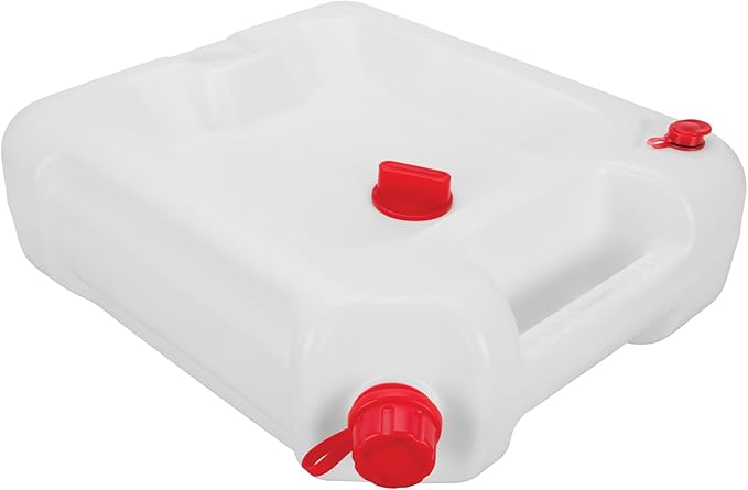 Performance Tool W4080 16-Qt. Clear View Oil Drain Container - Carrying Handle, Automotive Catch Pan, Fluid Transport Jug, Oil Change, Radiator Flush, Automotive Repair - White