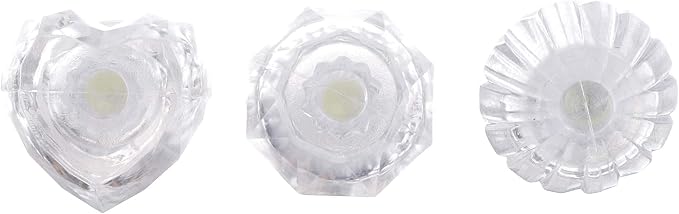 LED Light up Rings, Colorful Led Bumpy Plastic Diamond Rings Toys