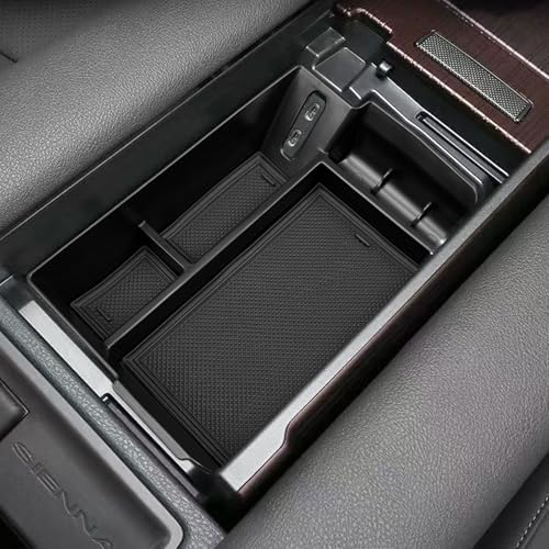 Zxiaochun Center Console Organizer Compatible with 2021-2026 Toyota Sienna Accessories, Armrest Box Secondary Storage, Center Console Tray ABS Plastic