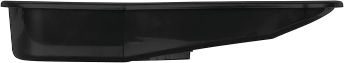 Performance Tool W4073 Heavy Duty 2.8 Quart Oil Drain Pan with Splash Guard and Tapered Spout for Lawn Equipment and Motorcycles