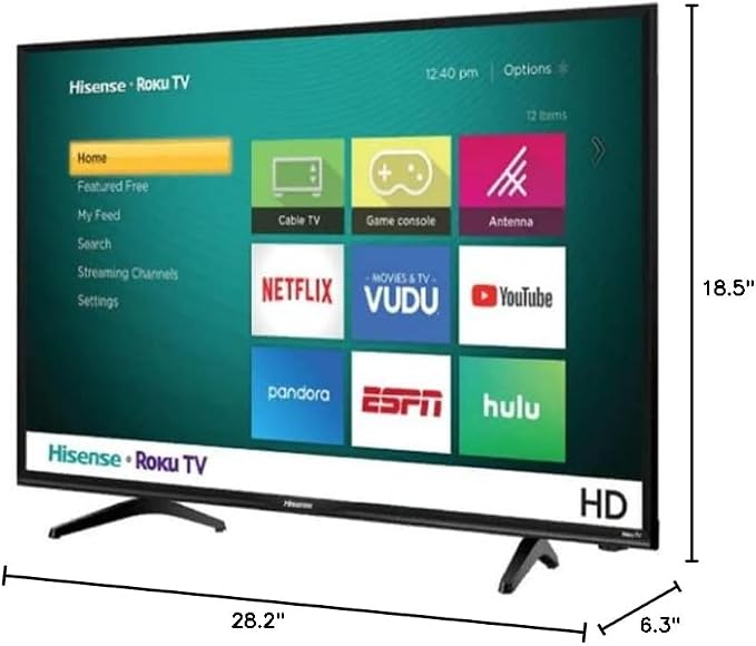 32" HD Hisense Roku TV