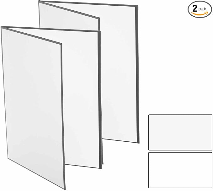 2Pcs 17"x11" Light Reflector 2 in 1 Photography Reflector Cardboards, Foldable