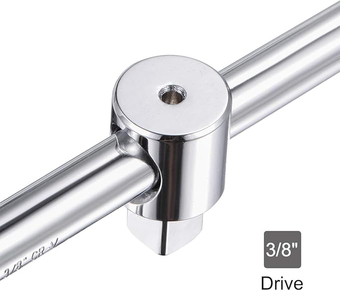 uxcell 3/8" Drive Sliding Wrench Breaker Bar T-Handle Socket Hand Tool