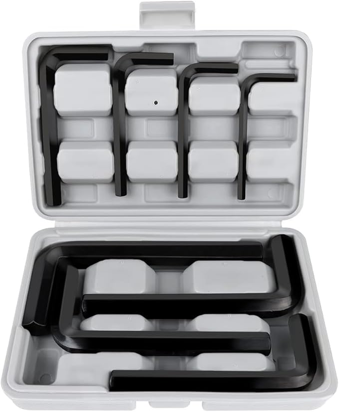 Yellow Paw Jumbo Allen Wrench Set (16 Pack - Extra Large Hex Key Set) Metric & Standard Sizes