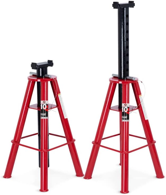 AFF 10 Ton Jack Stand Set - Heavy Duty Jack Stands for Trucks & Equipment - (Available in 2 Heights)