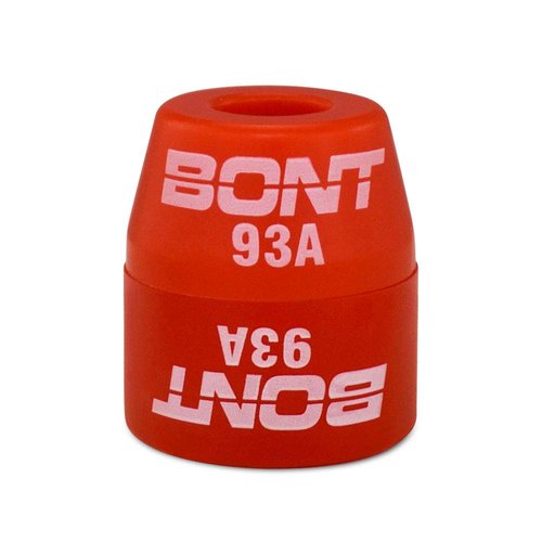 Bont Skates - Replacement Top Cone or Bottom Barrel Cushions Bushings - Quad Roller Skate Derby Plate - Made in USA (93A Red, Bottom Barrel Cushion (8pc))