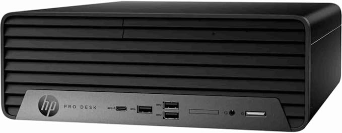 HP ProDesk 400 G9 SFF Business Desktop Computer, Intel CPU, 16GB RAM, 512GB PCIe SSD, Dual 4K Display Support, USB-C, HDMI, RJ-45, Wi-Fi, Wired Keyboard & Mouse, Windows 11 Pro