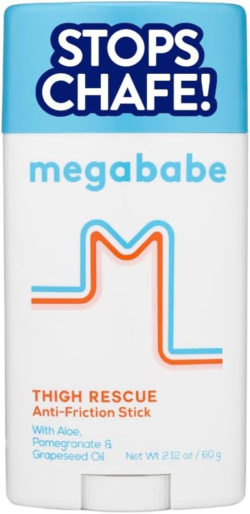 Megababe Thigh Rescue Anti-Chafe Stick - Prevent Skin Chafing & Irritation | Ideal for Thighs, Arms & Bra-Lines