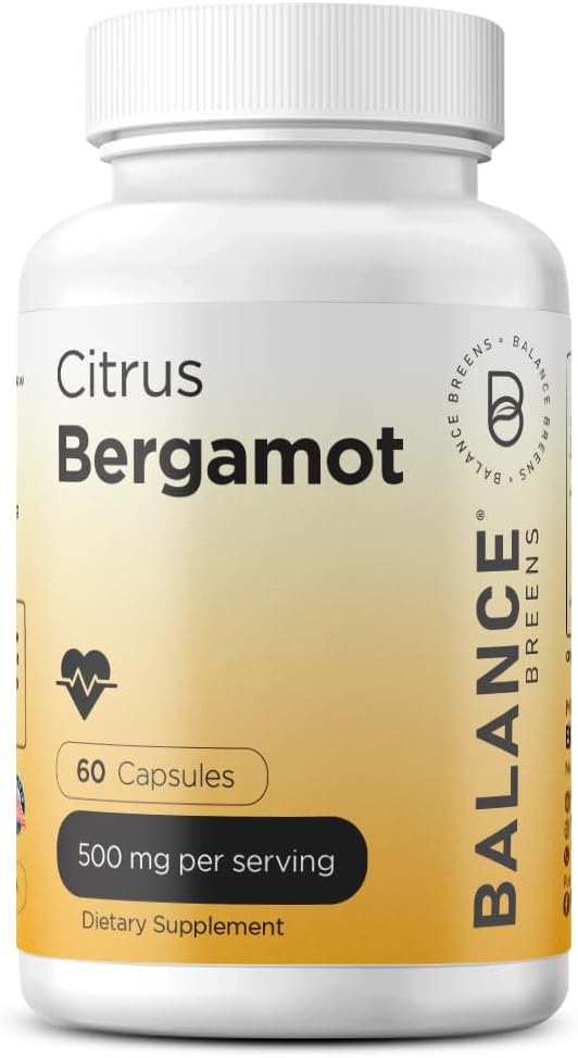 Balance Breens Organic Ceylon Cinnamon 1200mg + Citrus Bergamot 500mg Supplement Combo