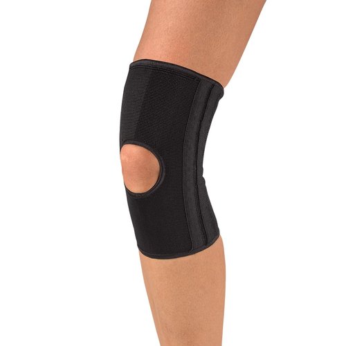 MUELLER Sports Medicine Elastic Knee Brace for Men & Women, Knee Stabilizer for Compression & Pain Relief, Ideal for Arthritis, Sprains, Swelling, Black, Large/X-Large