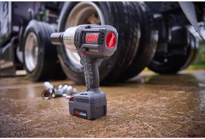 Ingersoll Rand W8191 1" 20V Cordless Impact Wrench Bare Tool, 2000 ft-lb Torque, Friction Ring Thru-hole, Pistol