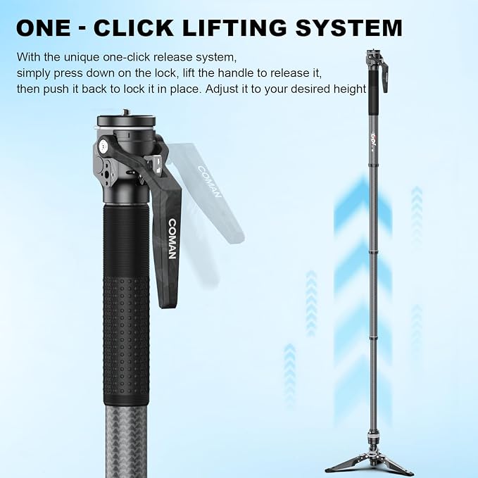 COMAN M1 62.8" Carbon Fiber Monopod