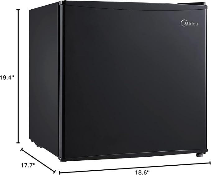 Midea 1.6 Cu.ft Mini Fridge, Energy Star Certified, Low Noise for Bedroom