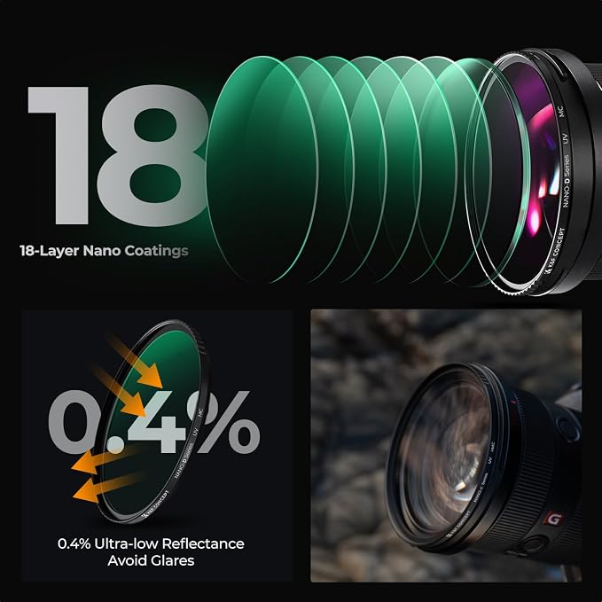 K&F CONCEPT 72mm MC UV Lens Protection Filter