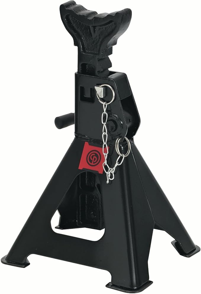 Chicago Pneumatic CP82030 - Jack Stands, 3 Ton (3T), Light Vehicle, Lifting Height 11.81-17.91 Inch (Pair)