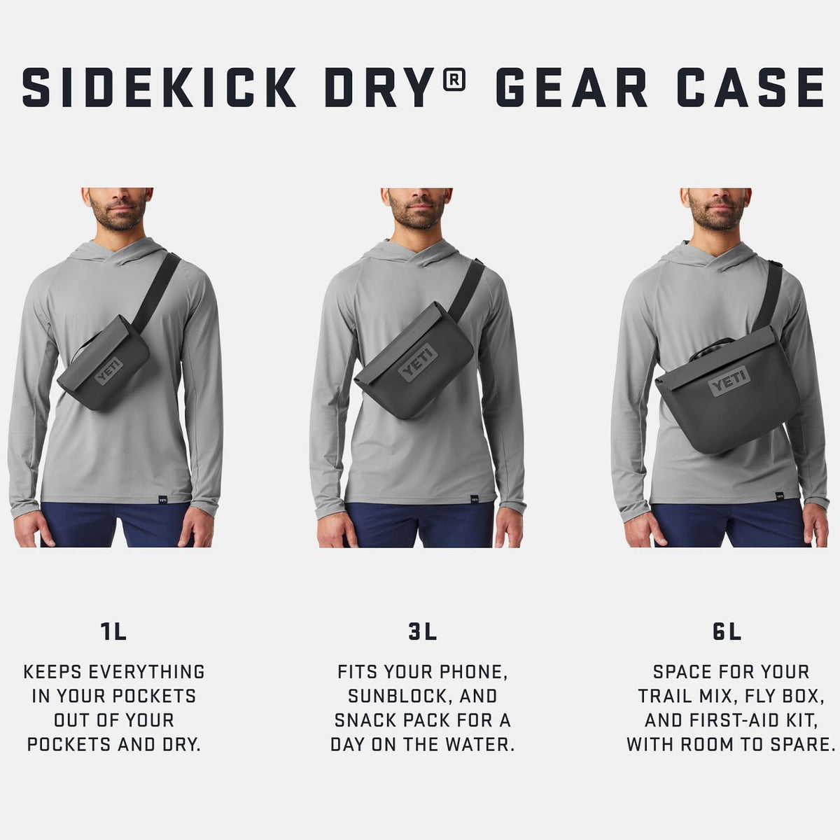 YETI Sidekick Dry Waterproof Gear Case - Durable Storage Bag for Outdoor Adventures