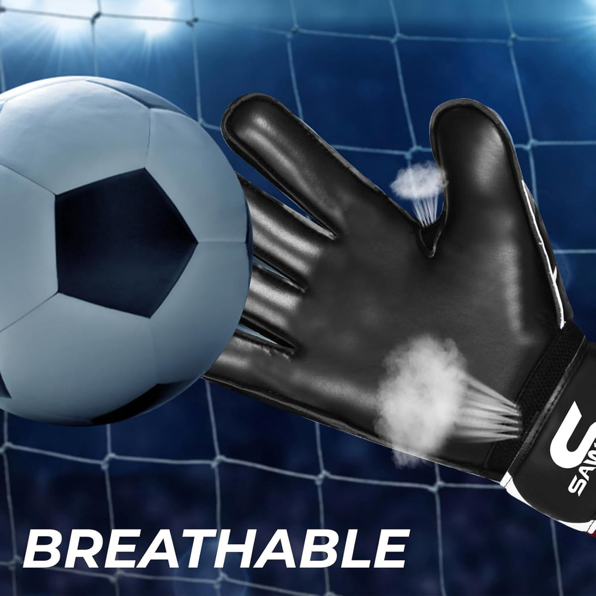 SAWANS Goalkeeper Gloves - Breathable Training Gear for Kids & Adults | Double Layer Grip Protection