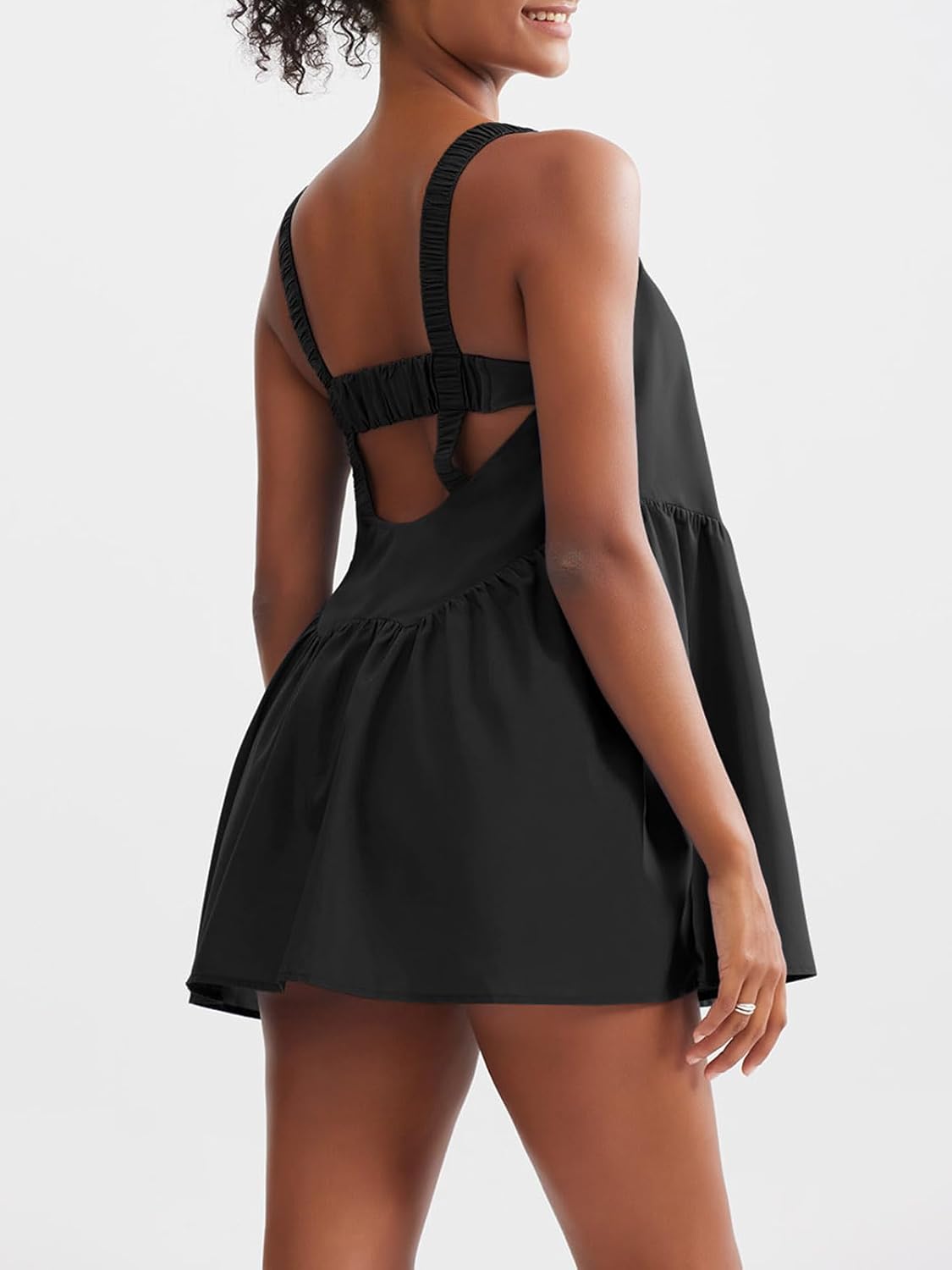 Sexyasasii Tennis Dress for Women - Built-In Shorts & Bra | Sleeveless Casual Golf Dress with Pockets