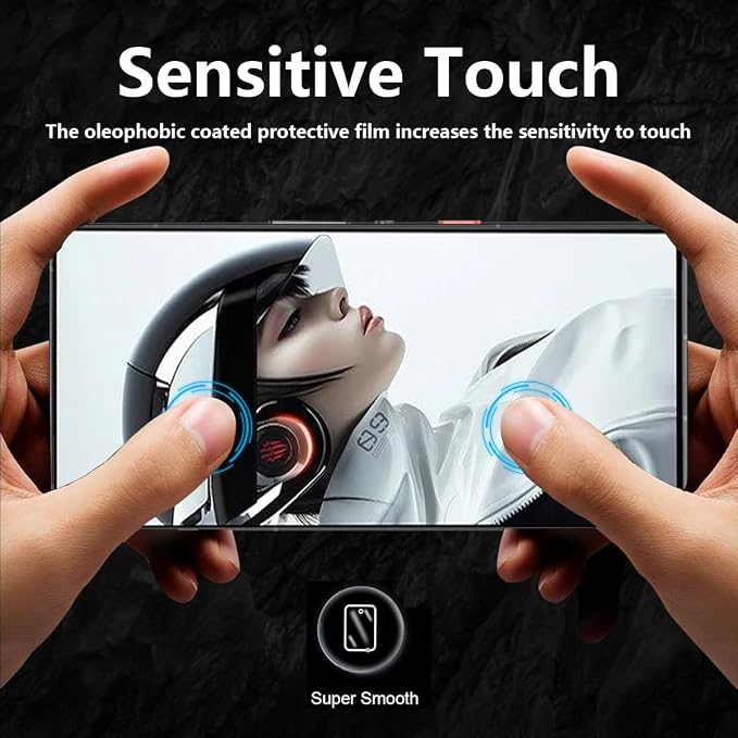 2+2 Pack Tempered Glass for ZTE Nubia Red Magic 9 Pro/Red Magic 9 Pro+/Red