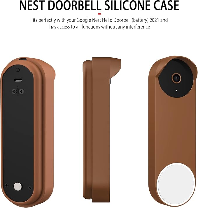 Silicone Case for Google Nest Hello Doorbell 2021 Cover