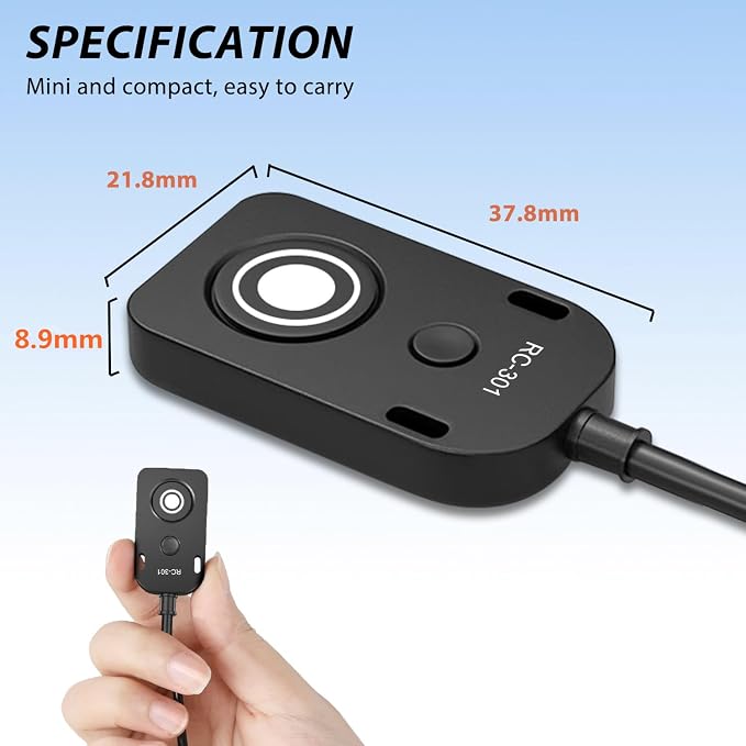 5M Extension Cord RC301-DC0/MC-30 Remote Control Shutter Release Cord