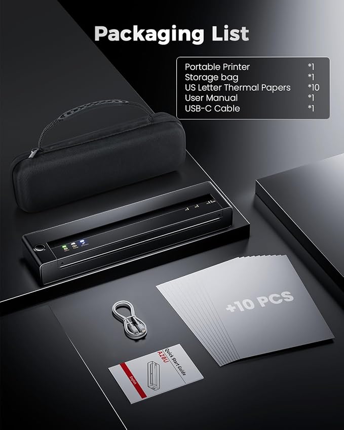 TATTMUSE Portable Printer Wireless