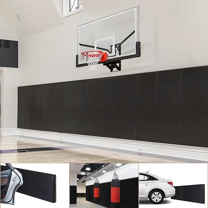 Gym Padding Wall Pads for Gym Wall Mats Basketball Wall Padding 2" Thick Foam Gym Wall Pad for Kids Wall Pad Protection, Waterproof Durable Wall Pads for Safety Colorful Wall Pad