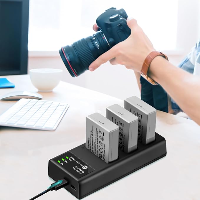 FirstPower LP-E5 Battery 3-Pack 1900mAh