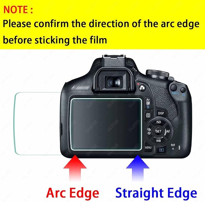 ULBTER Screen Protector for Canon EOS Rebel T7 T6 T5 2000D Camera & Hot Shoe