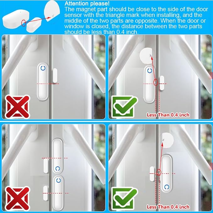 Caregiver Pager Door Alarms for Dementia Patients/Kids Safety/Home Security