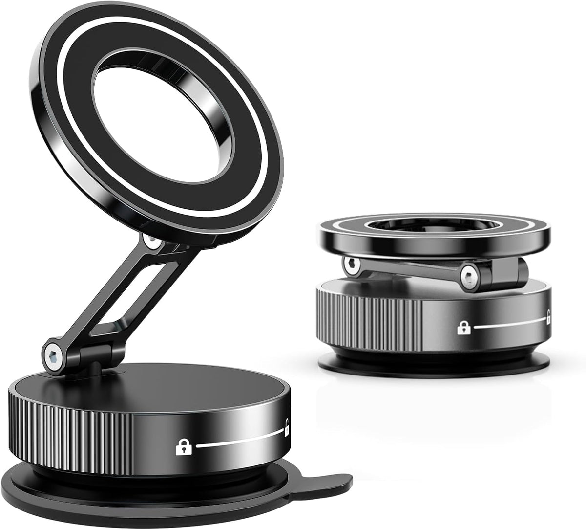 YAOKEEP Magnetic Car Phone Holder, Vacuum Magnetic Phone Mount