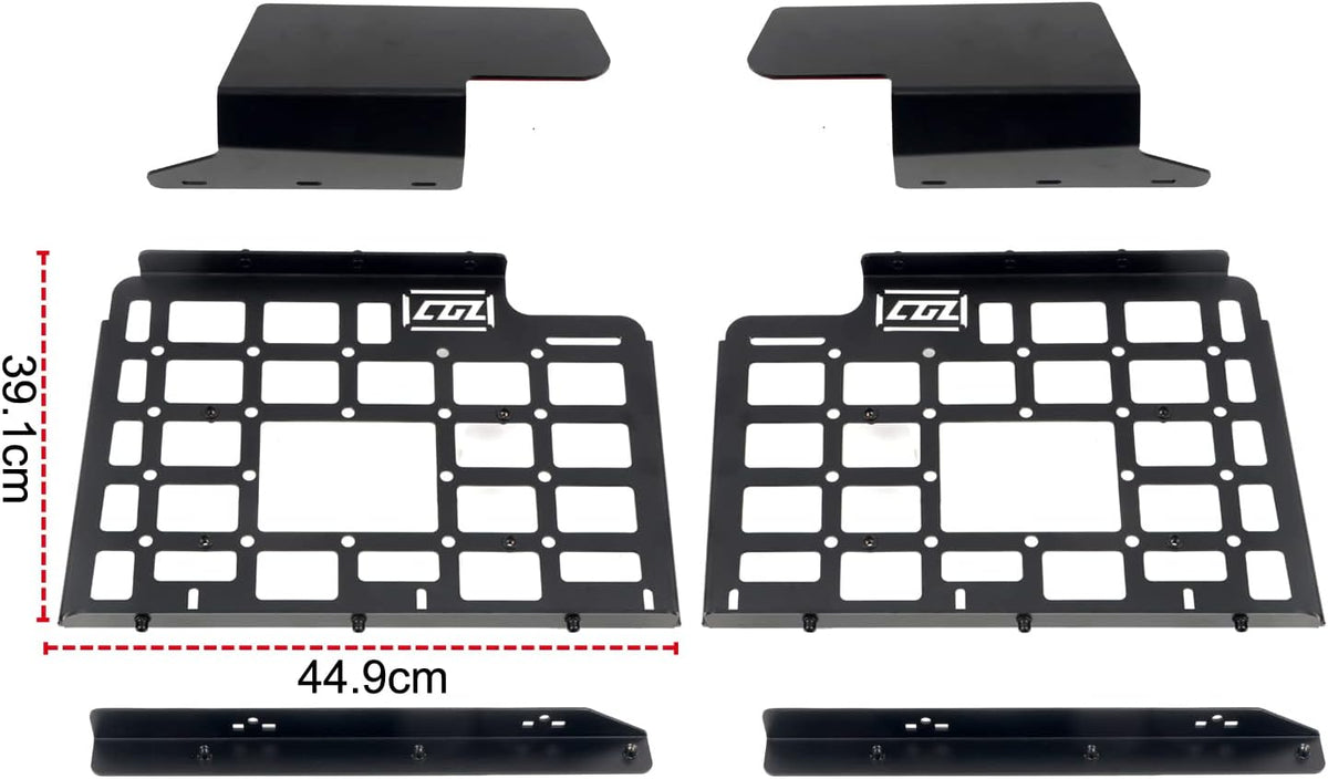 HIGH FLYING for Land Rover Defender 4dr 2020-2025 Car Accessories Modular Storage Molle Panel System Trunk Shelf Organizer Interior Cargo Rack Aluminum (Side Panels)