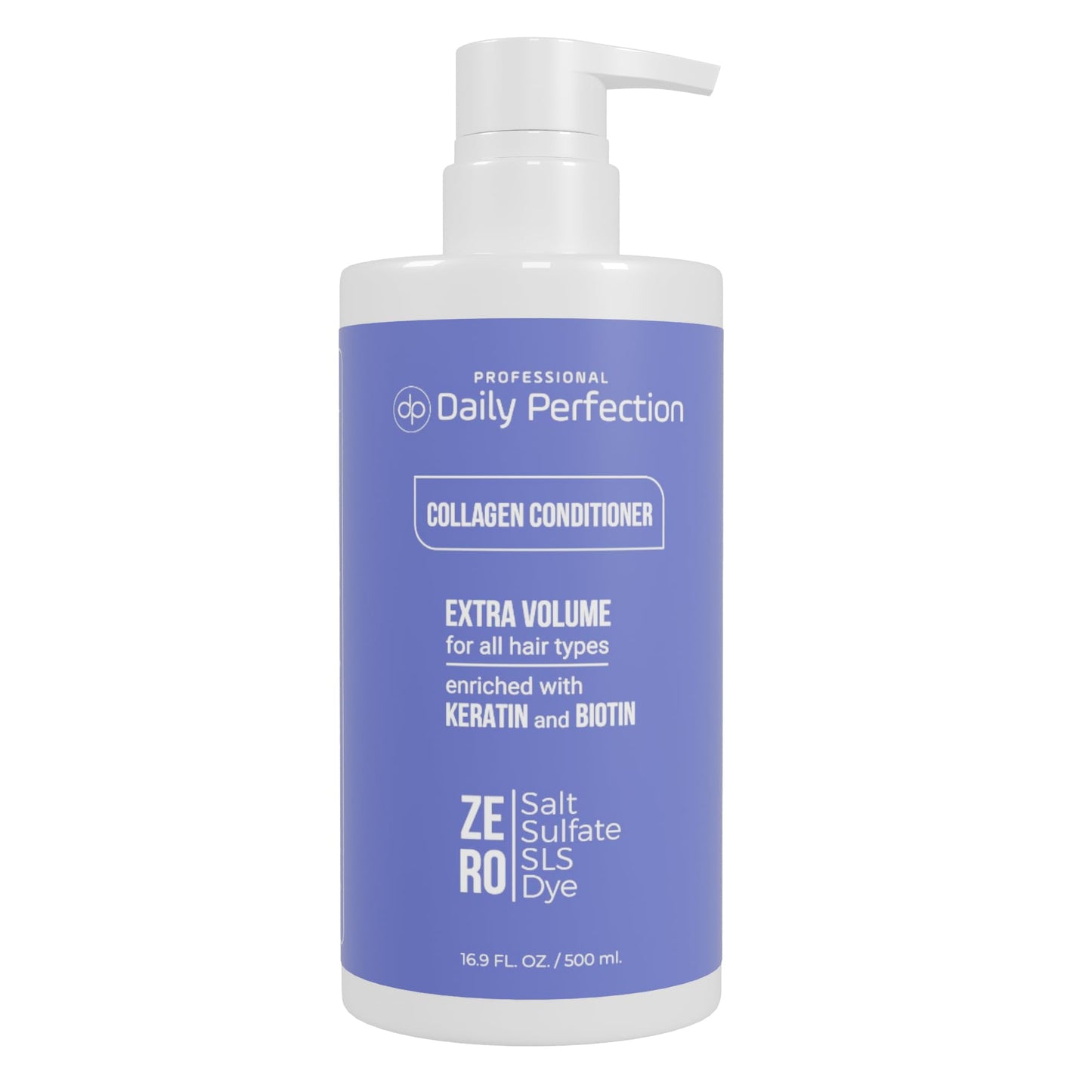 Collagen Conditioner With Biotin And Keratin, Salt-Free, Sulfate-Free, Paraben-Free Formula To Nourish And Add Extra Volume In A