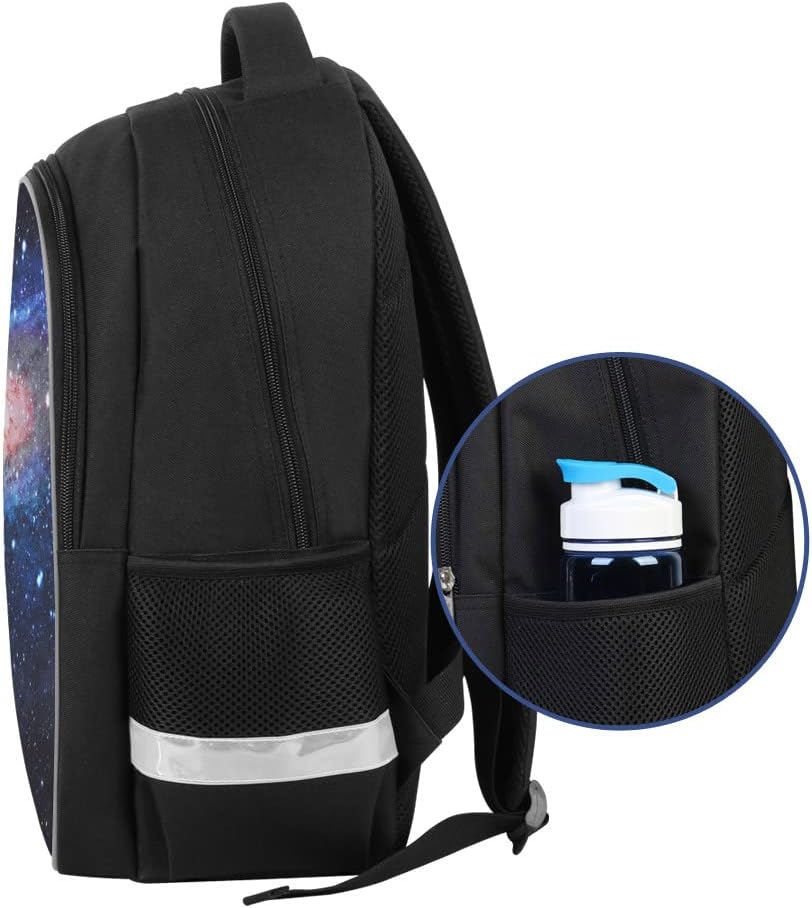 Skiennix Luminous 3D Print School Backpack - Large Capacity & Lightweight Design for Kids