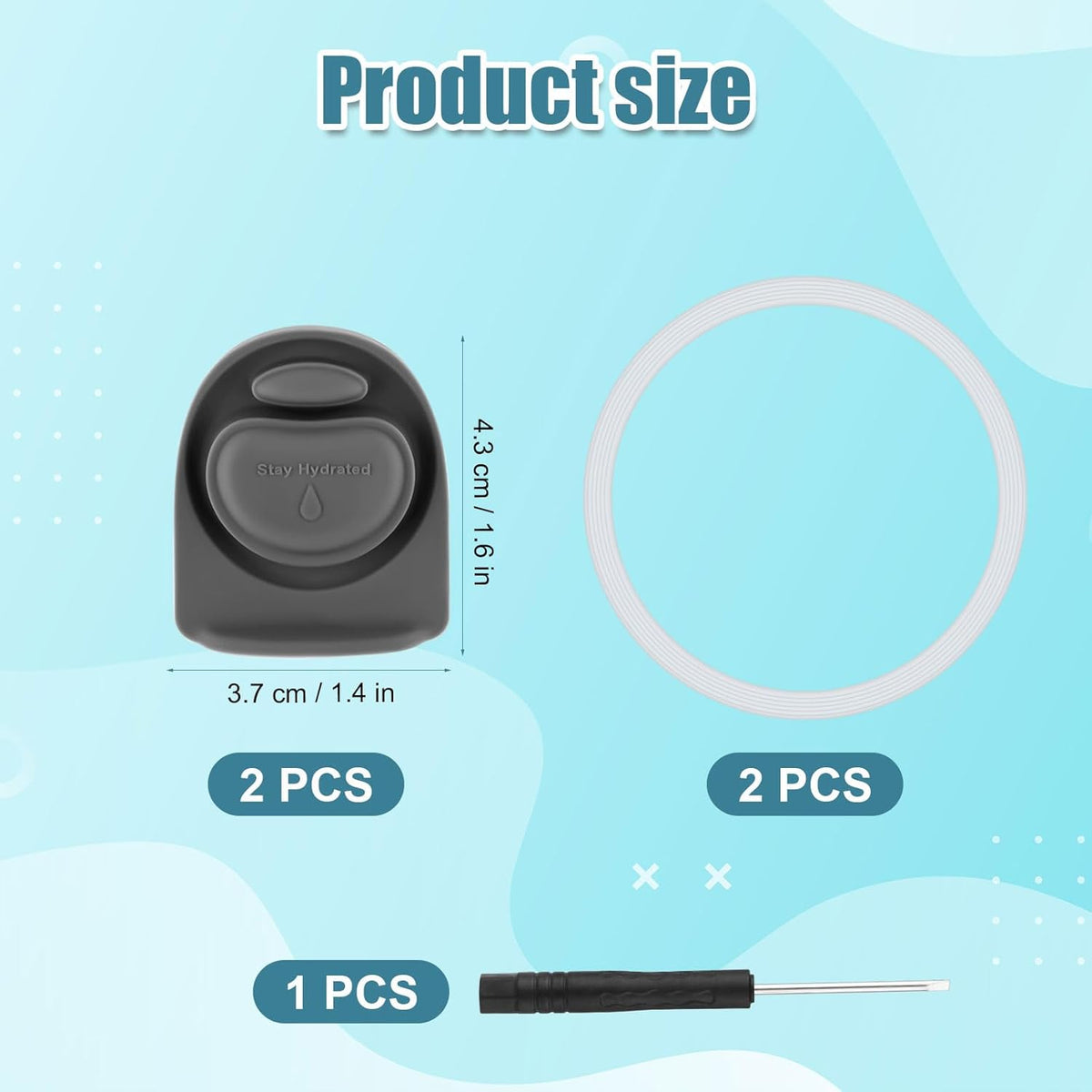 Owala | 2-Pack Bottle Seal Rings & Replacement Stoppers - BPA-Free Silicone O-Ring for 24oz & 32oz Bottles