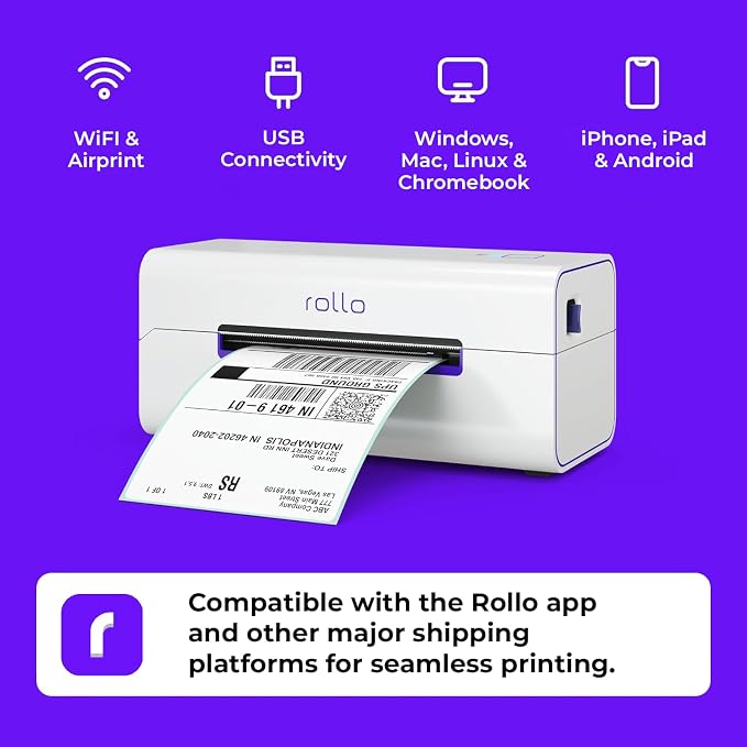 Rollo Wireless Shipping Label Printer