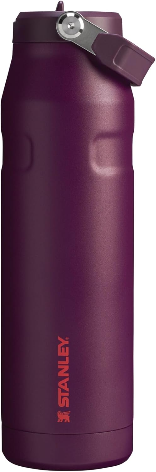 Stanley IceFlow 2.0 Water Bottle - 36 OZ Insulated Stainless Steel | Lightweight, Leak-Resistant & BPA-Free | Plum
