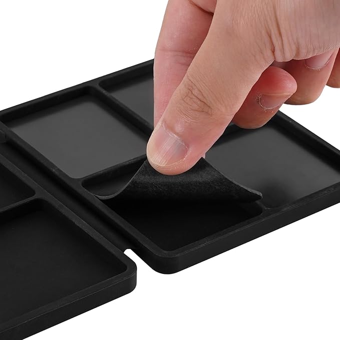 INJORA Portable Tri-Fold Silicone Tool Tray, Parts Tray (108x88mm)