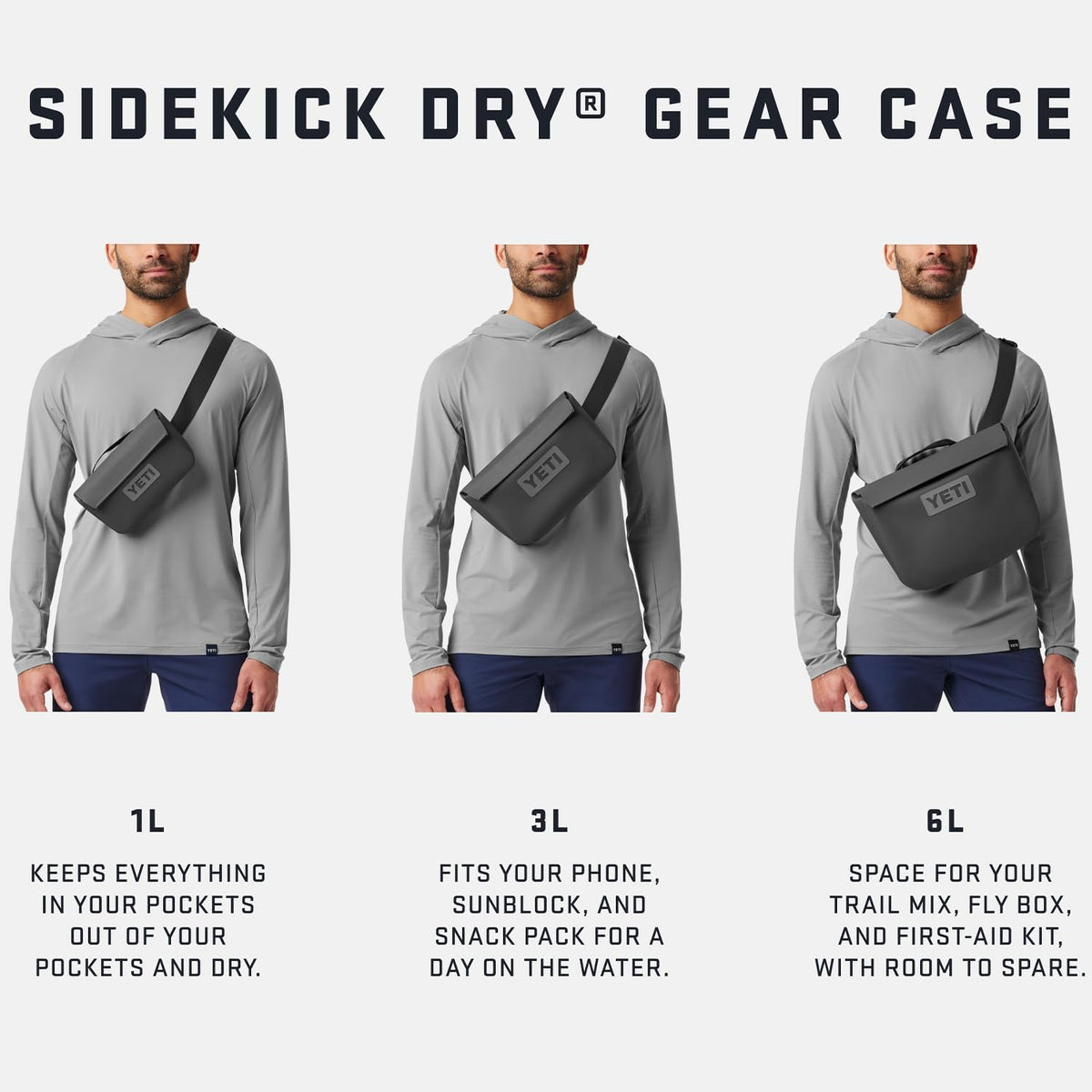 YETI Sidekick Dry Waterproof Gear Case - Durable, Versatile Storage for Outdoor Adventures