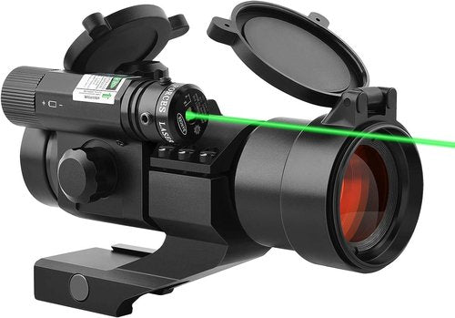 CVLIFE 1x30mm Red Dot Sight Scope - Green Laser Reflex Sight for 20mm Cantilever Mount