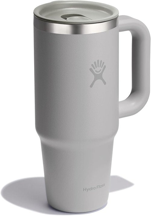 Hydro Flask Coffee Travel Tumbler Mug - Insulated Stainless Steel, Leak-Resistant 24 Oz Birch Gray