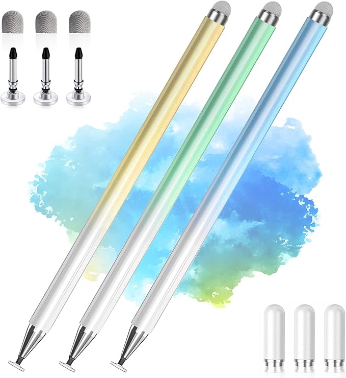 Stylus Pens for Touch Screens, 2 in 1 High Precision Universal Stylus Pen for