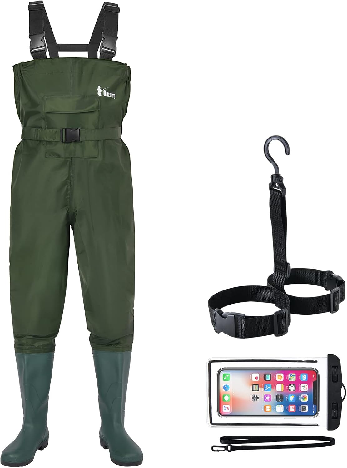 Skiennix Bootfoot Fishing Chest Waders - Waterproof 2-Ply Nylon/PVC | Durable Hunting Gear for Men & Women