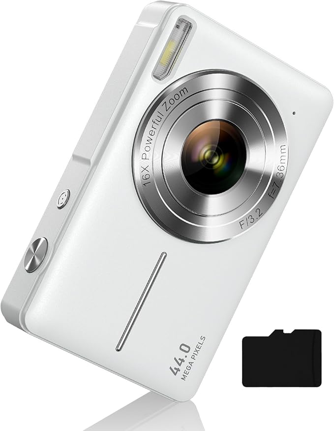 Camkory Digital Camera for Kids，Teens and Starters, FHD 1080P Point and Shoot