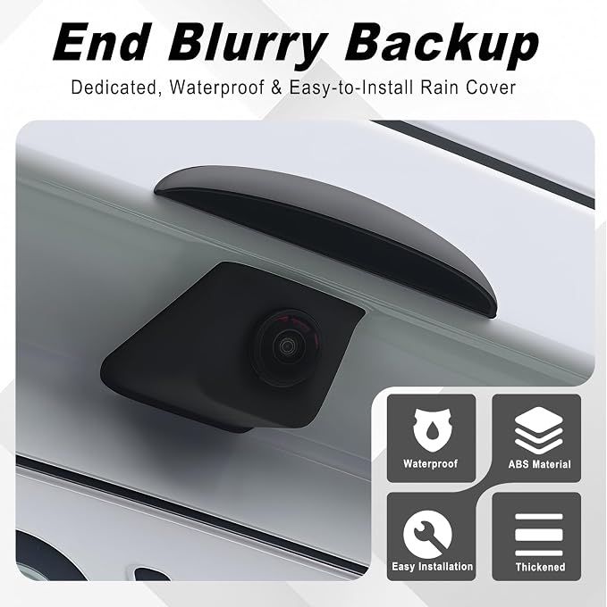 Car Rear View Camera Cover, Anti-Rain Backup Camera Rain Shield, Silicone