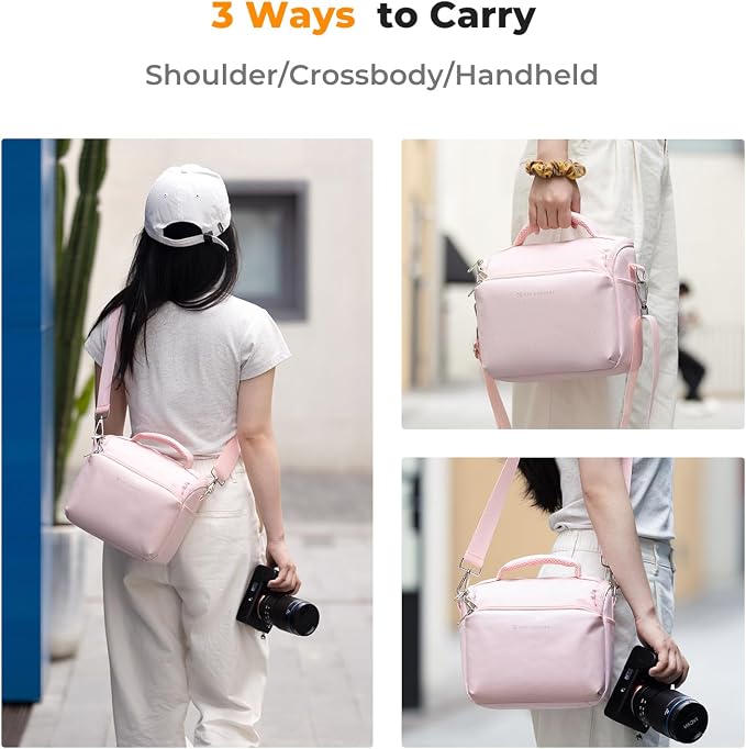 K&F CONCEPT Camera Sling Bag Small Crossbody Camera Case DSLR/SLR/Cute Compact