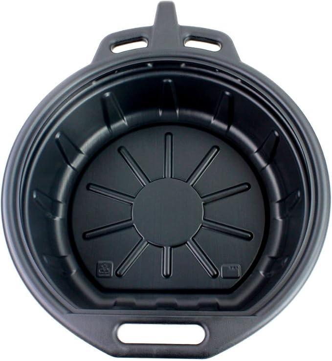 Capri Tools CP21021 Portable Oil Drain Pan, Anti-Freeze, Black