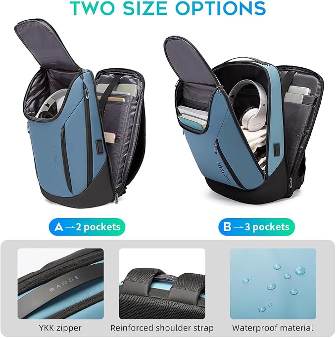 BANGE Business Smart Backpack Waterproof fit 15.6 Inch Laptop Backpack