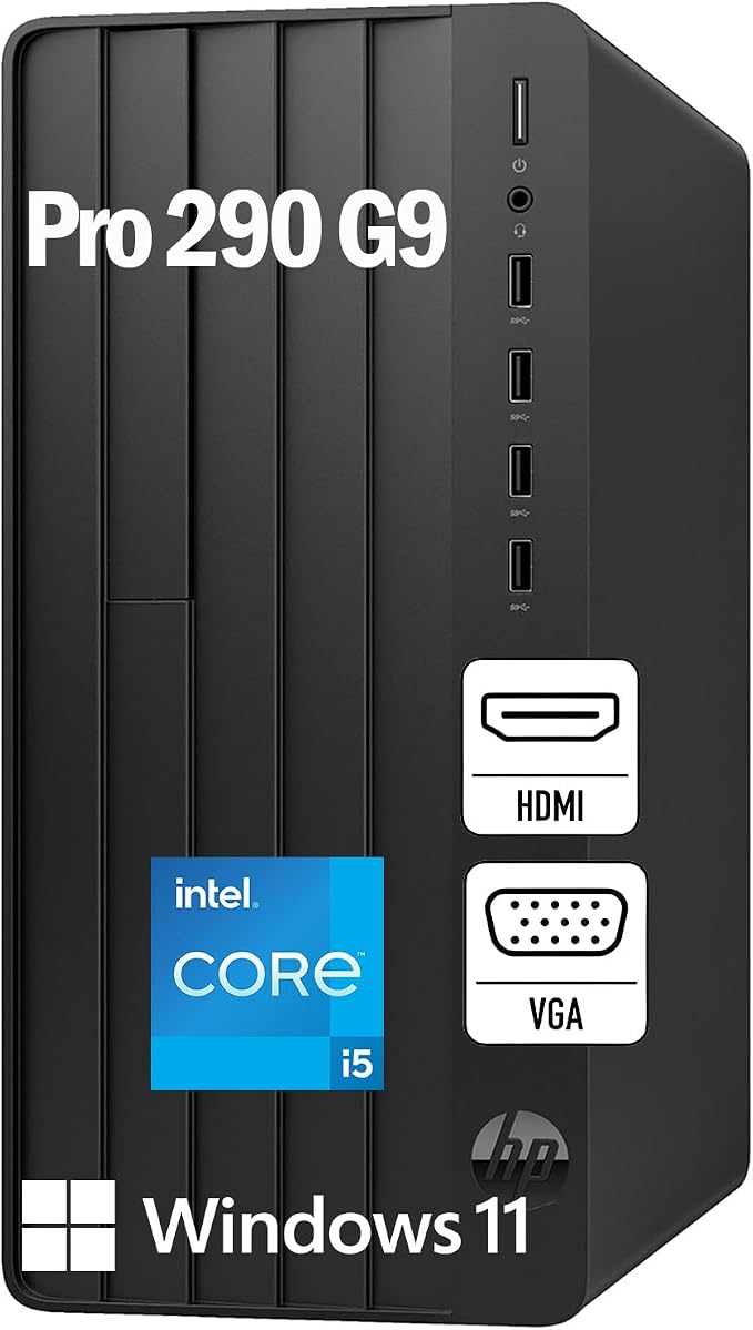 HP Pro Tower 290 G9 Business Desktop, Intel i5-12500, 32GB RAM 1TB SSD | CPU up to 4.6GHz, Wi-Fi 6, Bluetooth 5.3, Dual Monitor Support, Windows 11 Home