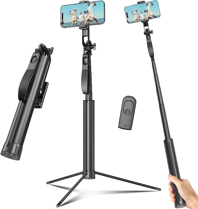 Selfie Stick Travel Tripod for Cell Phone
